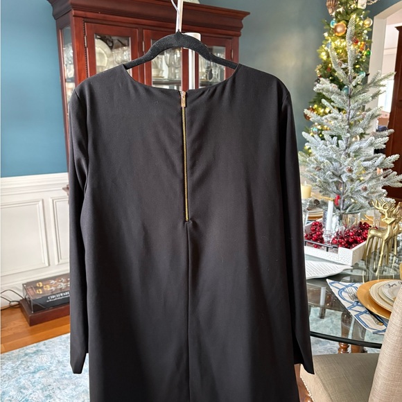 Calvin Klein Black Dress with Gold Zipper Accents - Picture 6 of 7